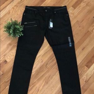 Guess Men’s Slim Tapered Black Jean 38x34